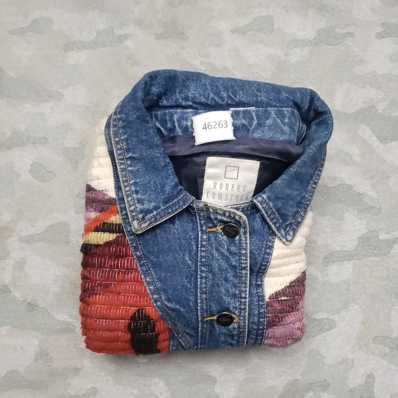 Vintage Robert Comstock Vest Womens 10 Blue Tapestry Denim Sleeveless - Picture 12 of 12